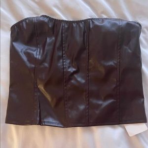 Brown Corset Top! NWT
